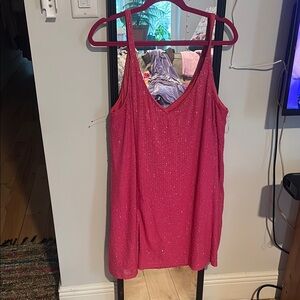 Pink Sequin Women's Top